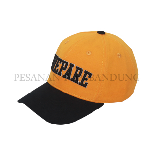 baseballcap kuning_pesanan topi pesanan topi bandung_baseball cap premium